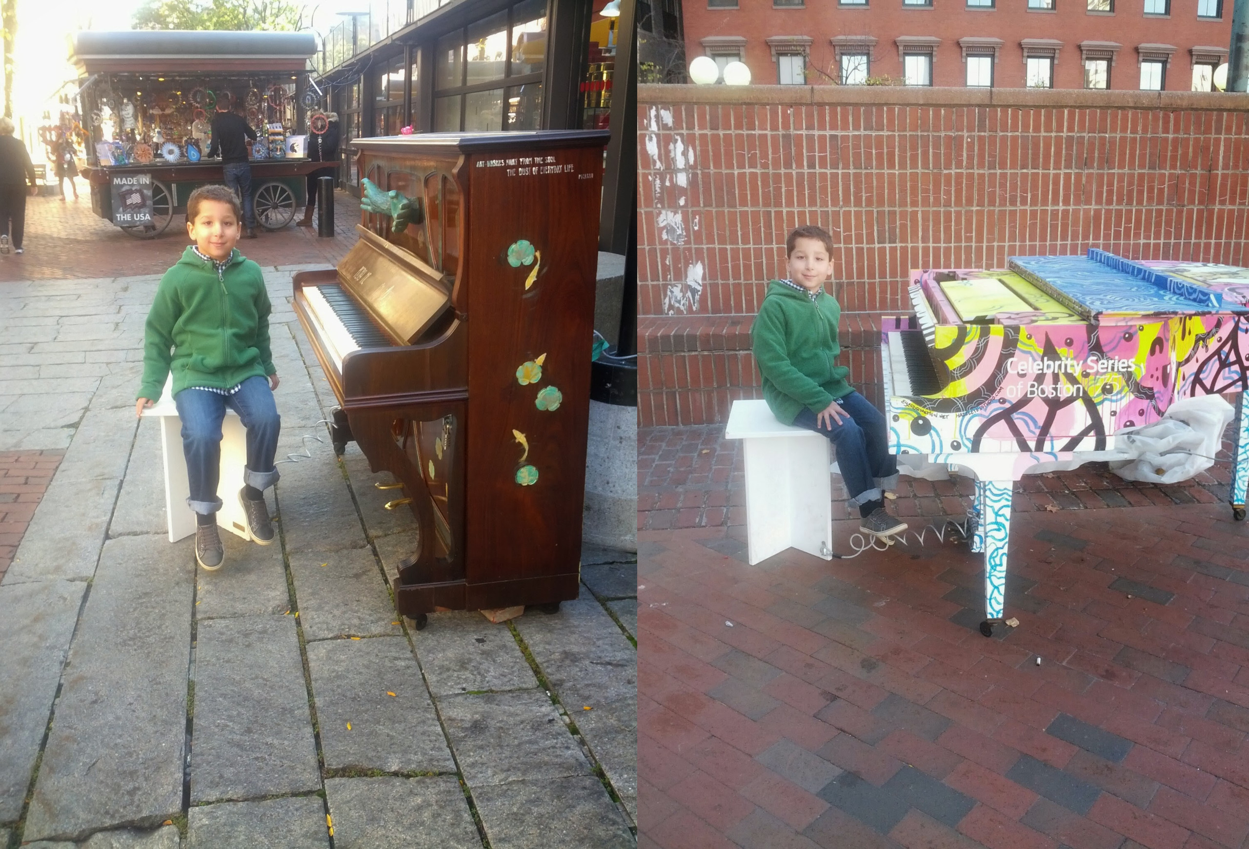 Chaney Goldstein Plays Piano in Boston, MA (2013)